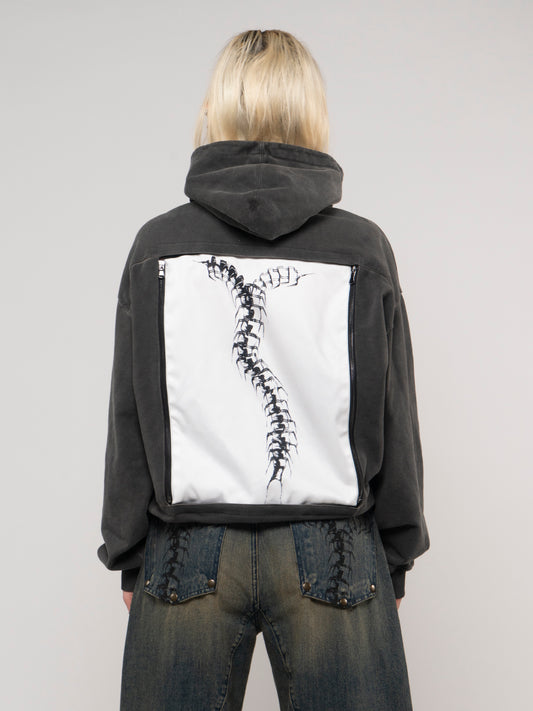 Morphos Interchange Hoodie - Anatomy Zip Print