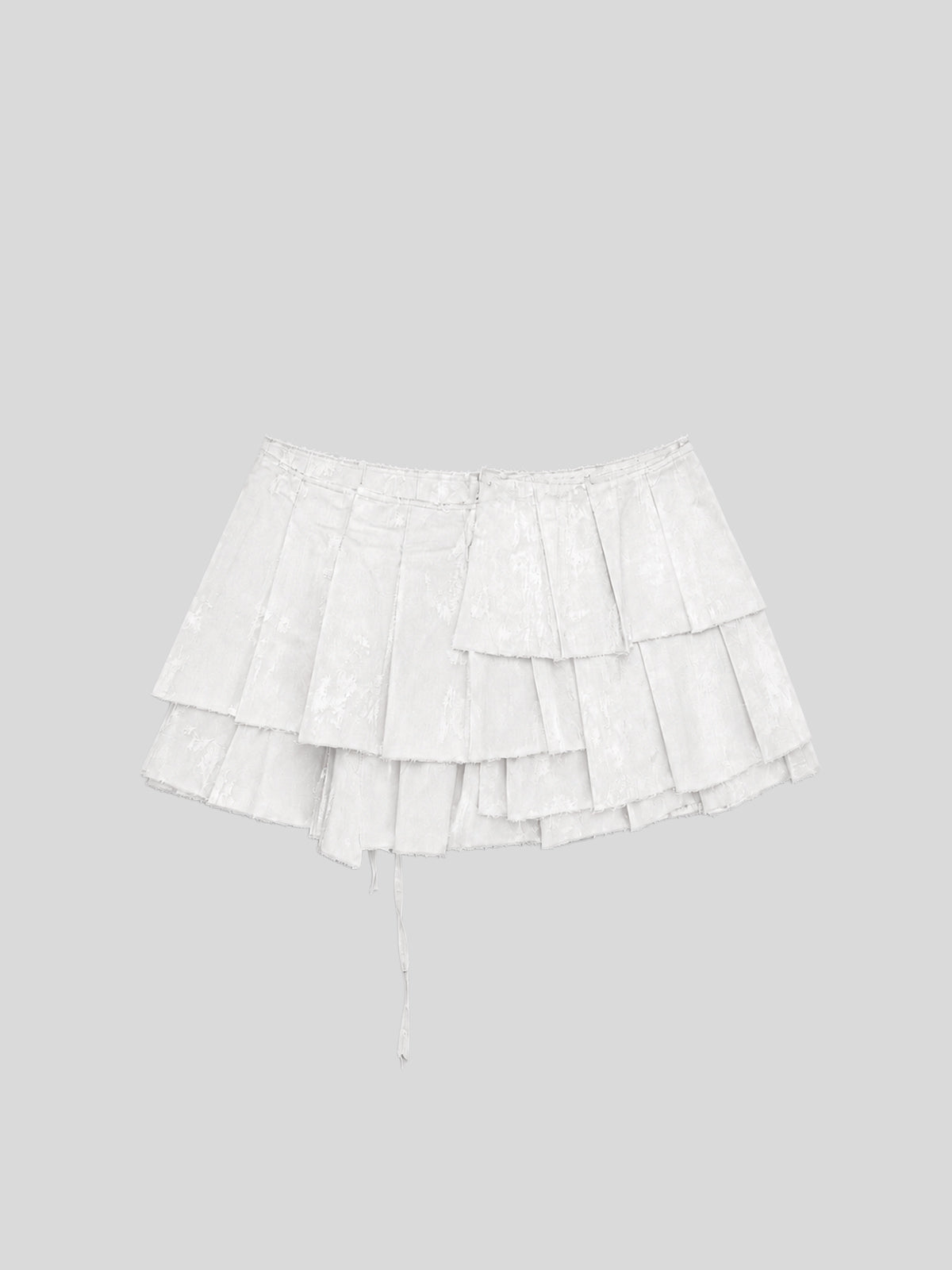 Morphos Deconstructed Wrap Skirt - White