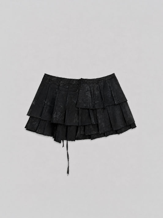 Morphos Deconstructed Wrap Skirt - Black