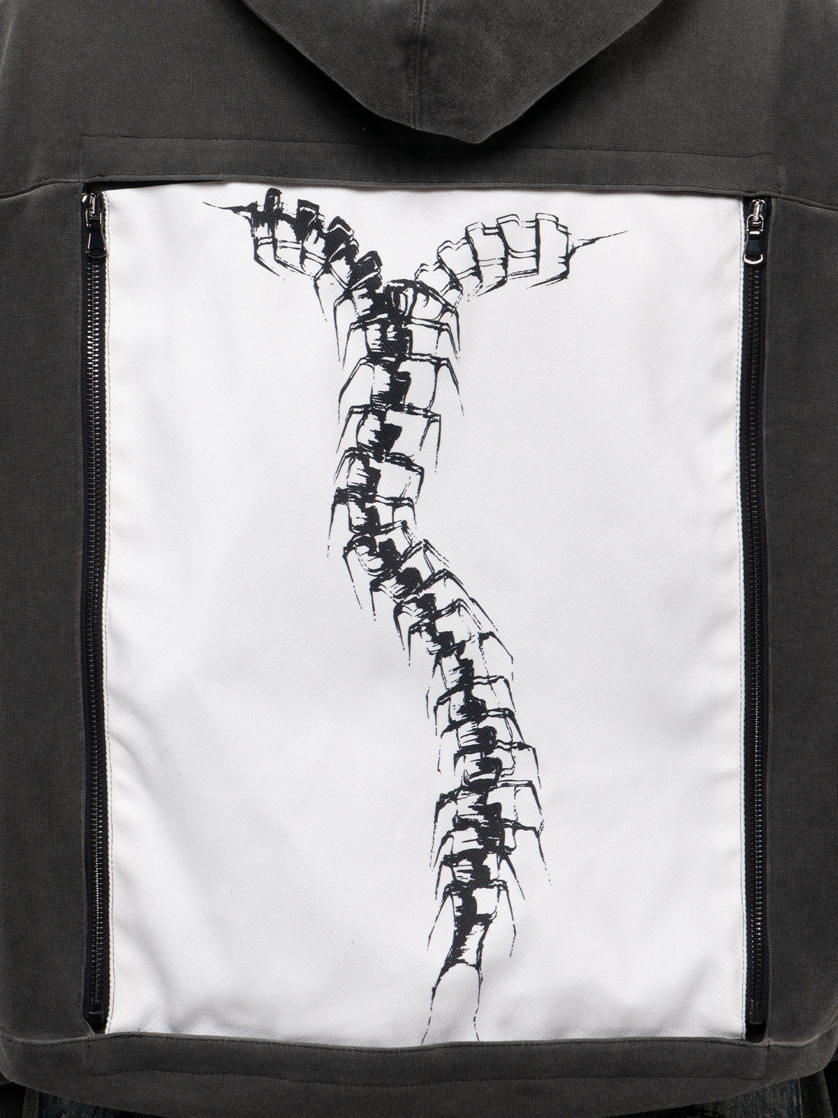 Morphos Interchange Hoodie - Anatomy Zip Print