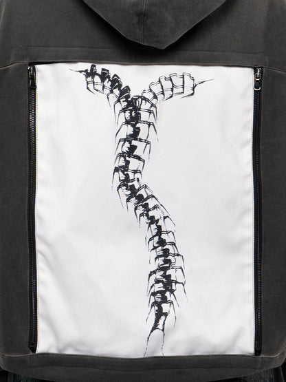 Morphos Interchange Hoodie - Anatomy Zip Print