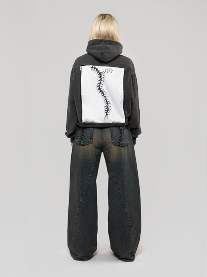 Morphos Interchange Hoodie - Anatomy Zip Print