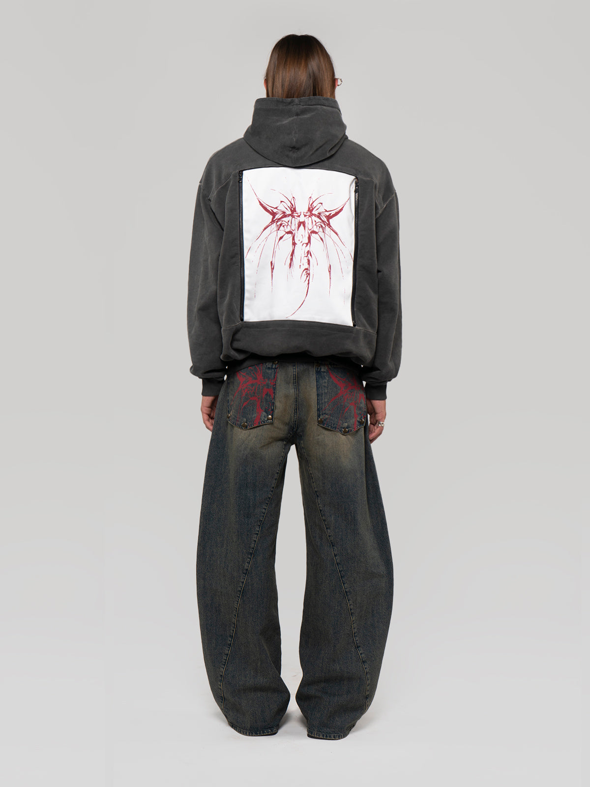 Morphos Interchange Hoodie - Ethereal Entity Print