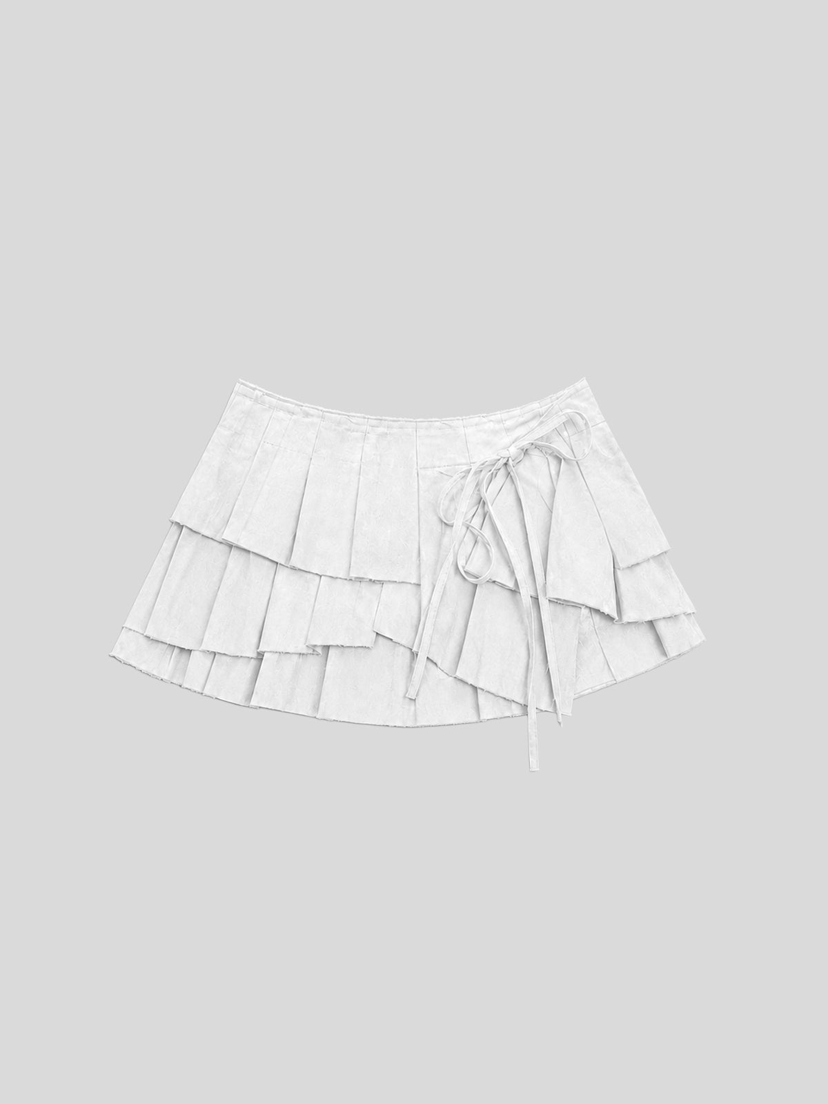 Morphos Deconstructed Wrap Skirt - White