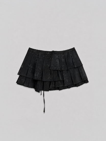 Morphos Deconstructed Wrap Skirt - Black